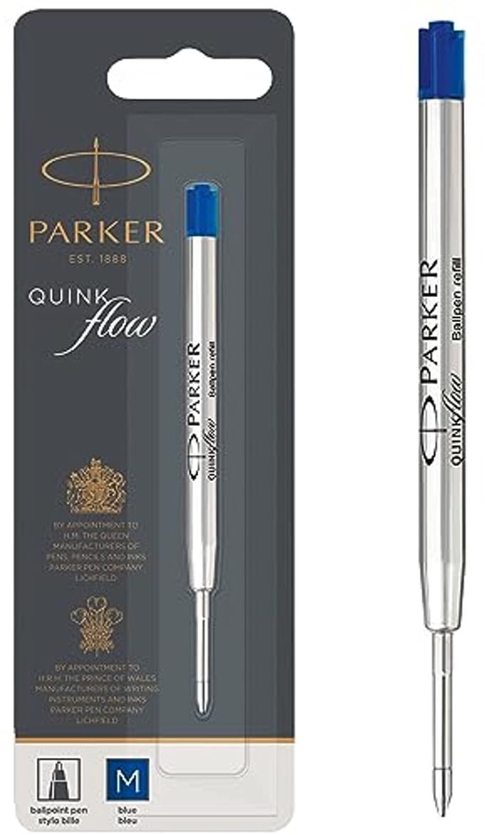 Balpenvulling medium punt blauw voor een soepele schrijfervaring