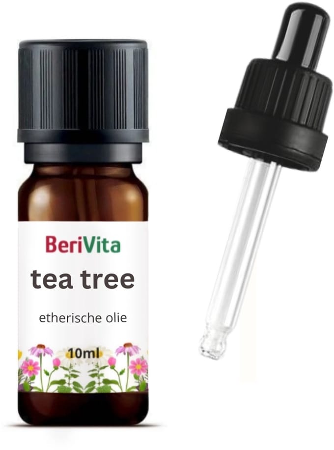 Tea Tree Olie 10ml Pipetfles - Pure EtherischeTheeboomolie - Australische Melaleuca Alternifolia