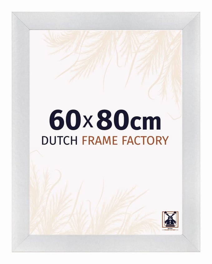 Fotolijst 60x80 cm - MDF - Zilver Mat - Praag