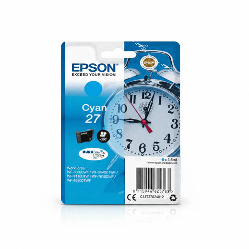 Original Ink Cartridge Epson C13T27024022 Cyan