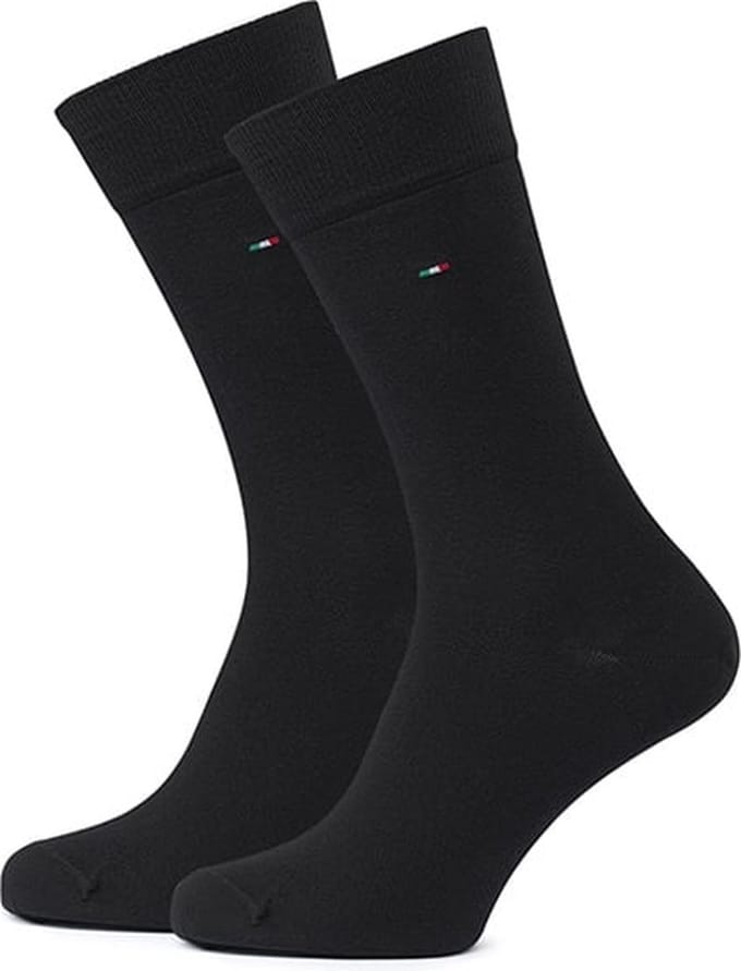Carlo Lanza - 2-pack katoenen sokken zwart