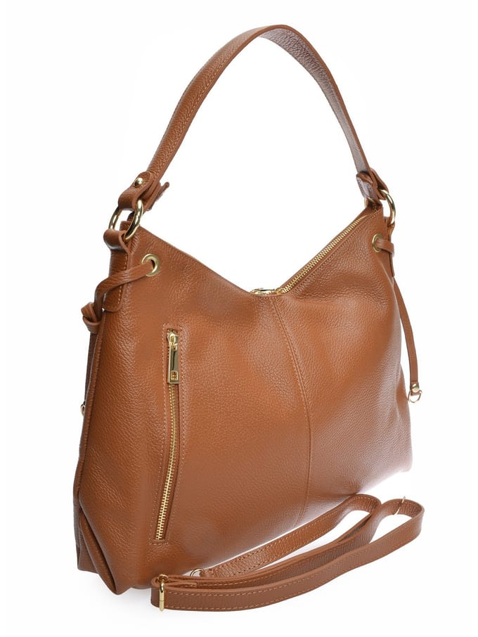 Isabella Rhea Brown Rundleer Tas