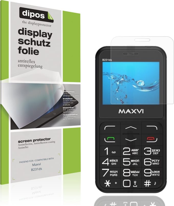 dipos – 4x Matte Beschermfolie geschikt voor Maxvi B231ds | Krasbestendige & antireflecterende Screenprotector Ultra-Thin