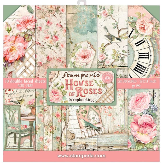 Scrapbook blok "House of Roses"