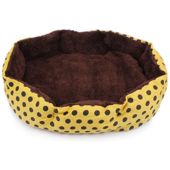 Tapis octogonal à pois pour niche pour animaux de compagnie, grand format 58 * 45 * 11CM