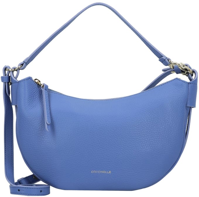 COCCINELLE Leren Handtas Schoudertas C-Easy Handle Bag Azul Blauw