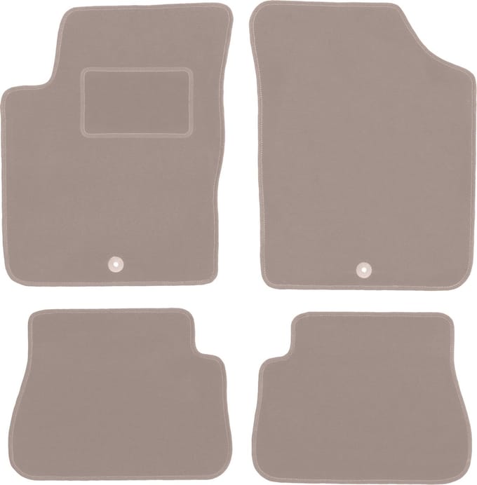 Beige veloursmatten voor: Kia Picanto I hatchback (2003-2011)