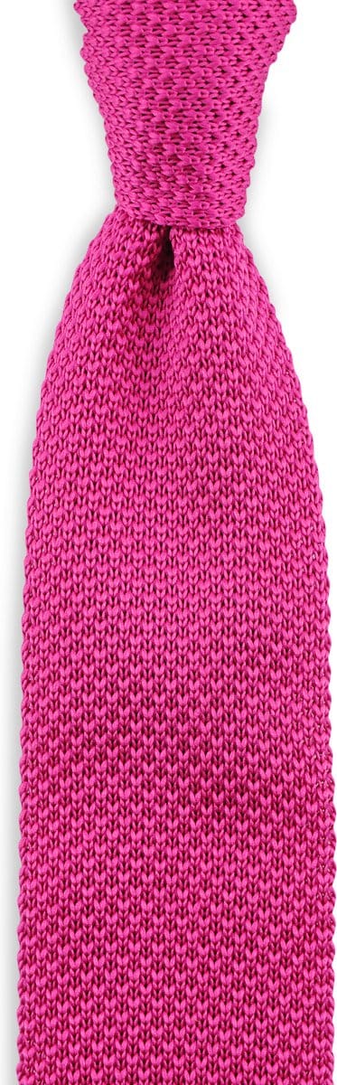 JB Collection - Stropdassen - stropdas gebreid Fuchsia - fuchsia