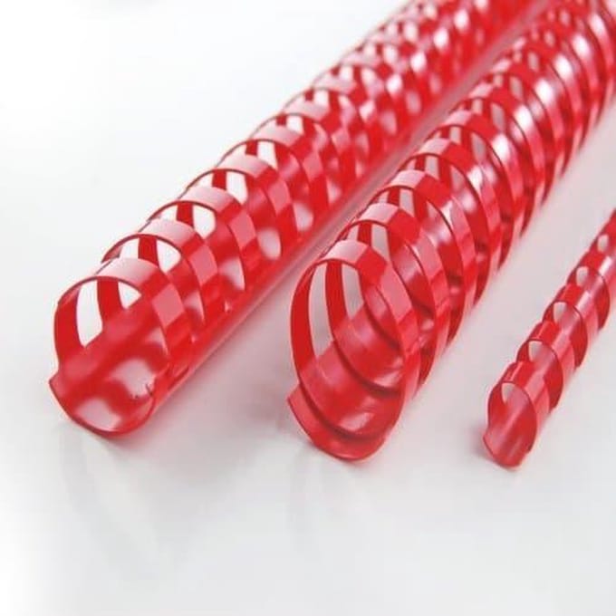 GBC CombBind Binding Combs 14mm A4 21R Red