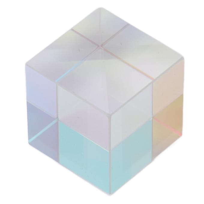 Prismakubus Optisch Glas RGB Spreidingskleurkubus Zonenvanger X Kubus Prisma Verjaardagscadeau