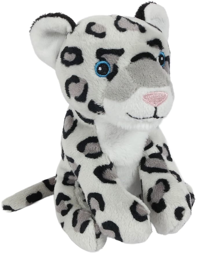 PIA Soft Toys - Pluche Knuffeldier Sneeuwluipaard / Sneeuwpanter - 13 cm