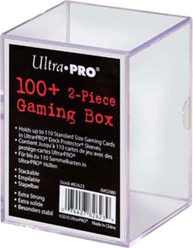 UltraPro 2-Piece Storage Box for 100+ Cards Clear