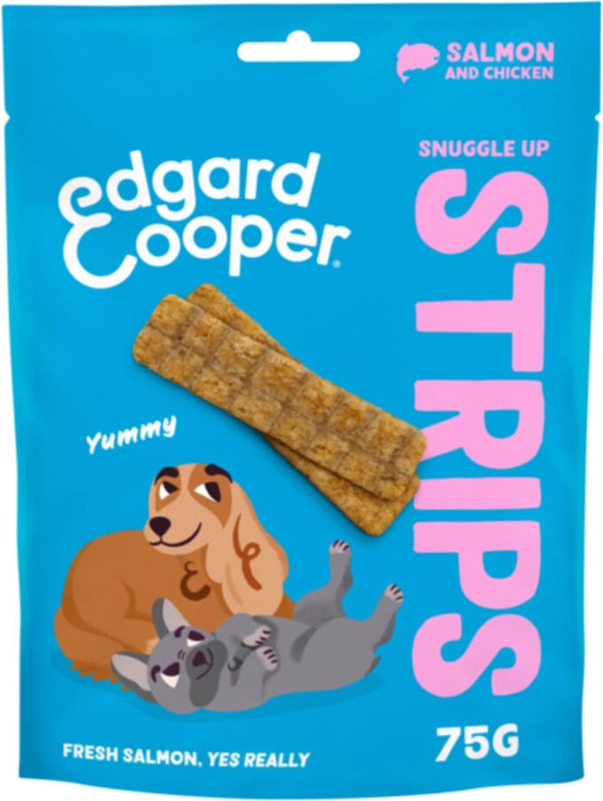 Edgard & Cooper Strips 75 g - Hondensnacks - Zalm