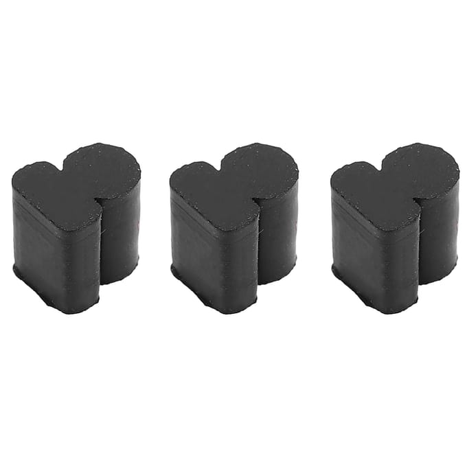 3 stuks Ventielrotor Bumper Rubber Buffer Stop Instrument Accessoire Set Kit voor Hoorn gray