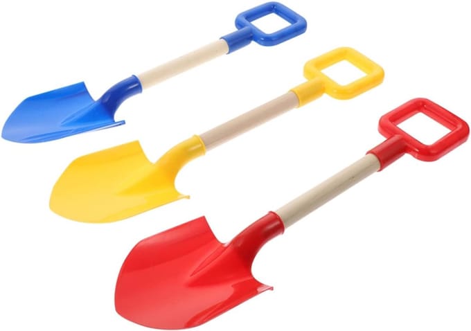 Kinder Schep Set - Strand Speelgoed - Buiten Spelen - Verstelbare Handgreep - 40 cm Lengte - Meerdere Kleuren