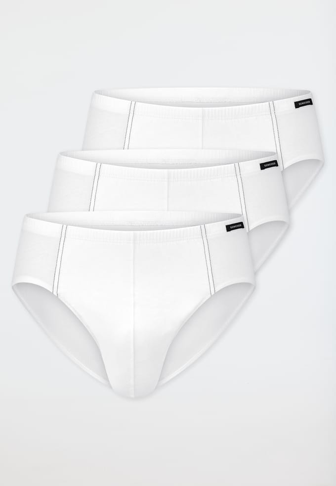 Schiesser 3 Pack Supermini Essentials - Heren Onderbroek wit