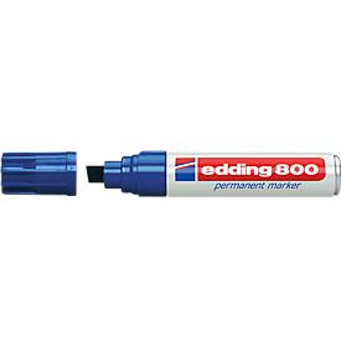 Edding - Viltstift edding 800 schuin blauw 4-12mm | 5 stuks