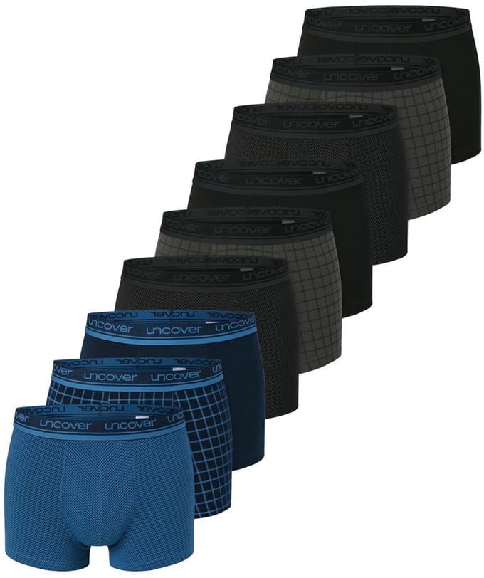 uncover by Schiesser Heren retro short / pant 9 pack Cotton
