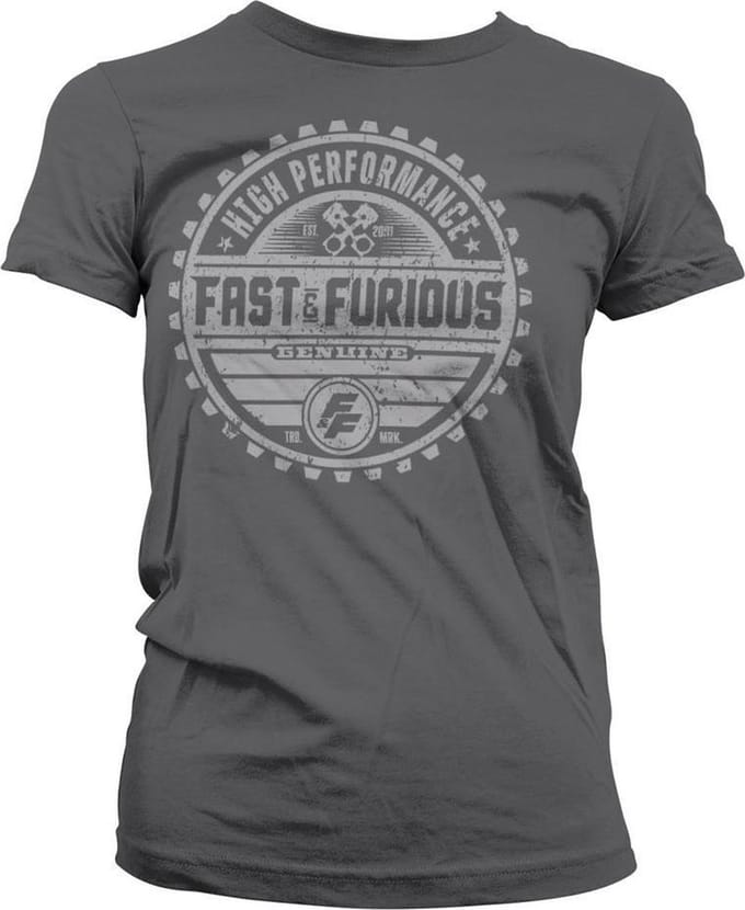 The Fast And The Furious Dames Tshirt -M- Genuine Brand Grijs