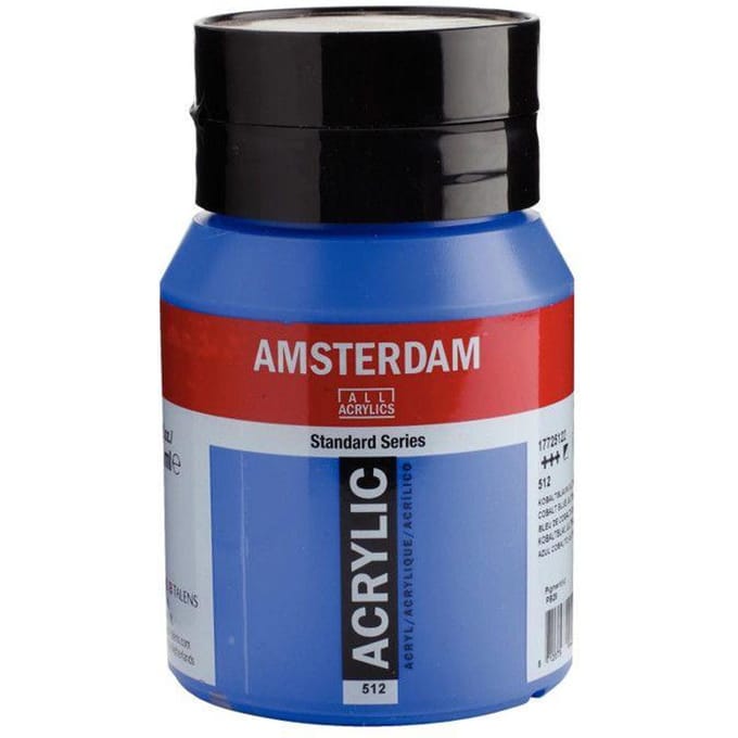 Peinture Acrylique - TALENS - Amsterdam - 500ml - Bleu de Cobalte Outremer - Mixte bleu