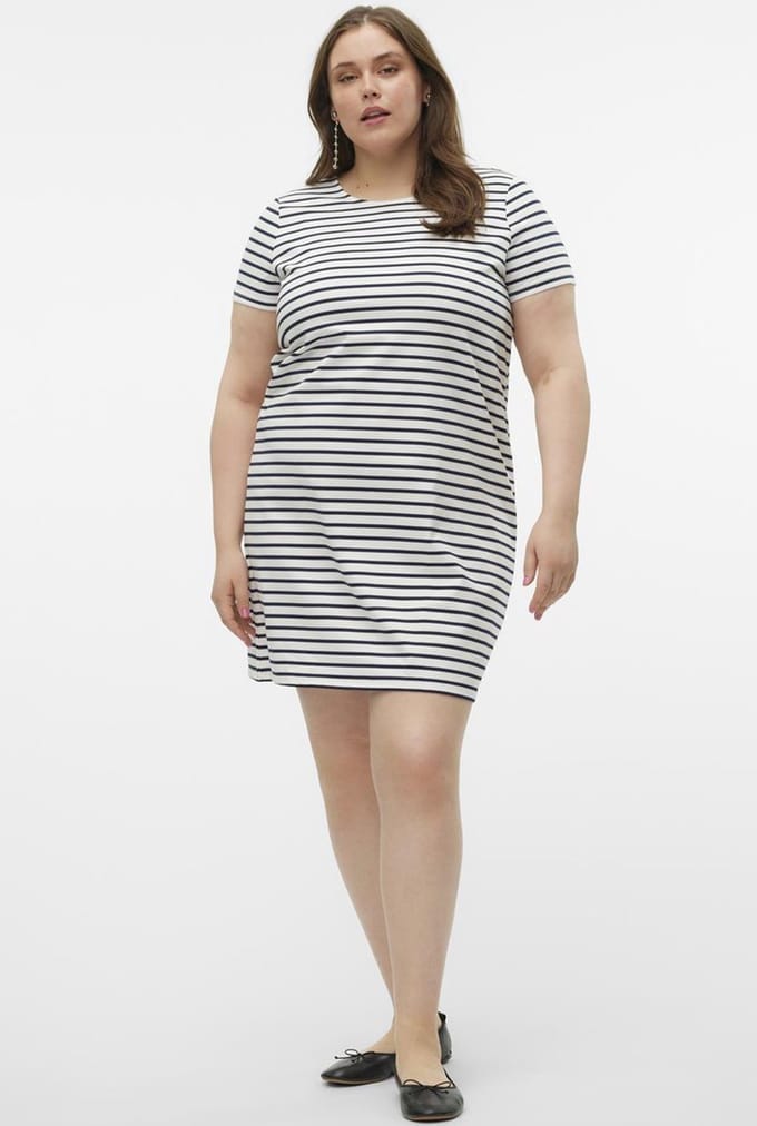VERO MODA curve jurk ABBY streep