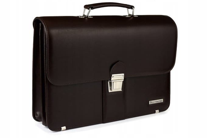 Bruine Leren Actetas voor Mannen - Ruim & Elegant (A4, Laptop)