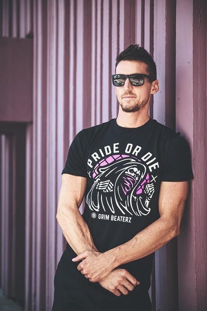 Pride or Die T Shirt Grim Beaterz Zwart - S