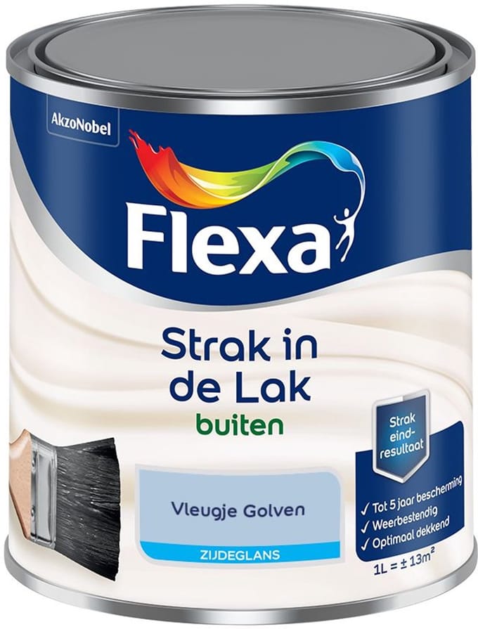 Flexa - Strak In De Lak Buitenlak Zijdeglans - Vleugje Golven - Mengverf - 1 L
