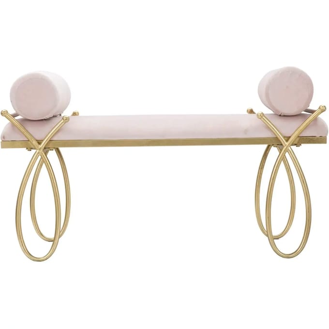 Bankje Ribbon Pink 112,5×49×53 cm