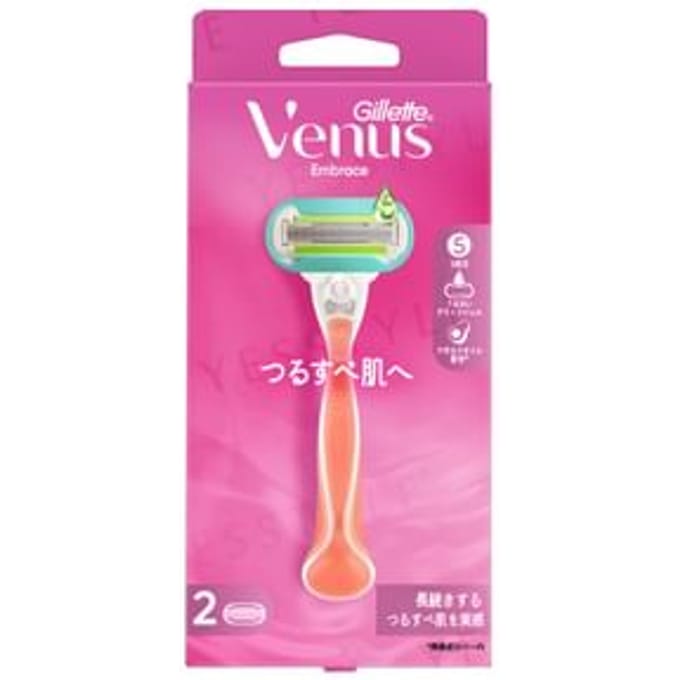 Gillette Japan - Venus Embrace Razor For Smooth Skin Body & 2 Blade 1 set