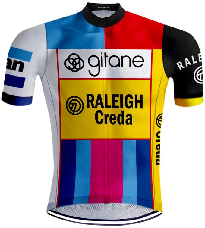 Retro Wielershirt 'Monsieur Tour' van REDTED - S