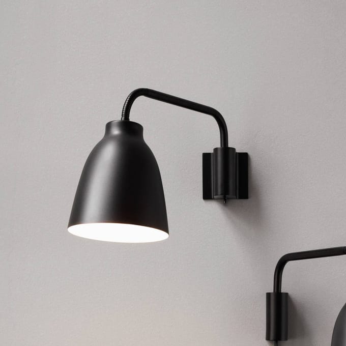 Fritz Hansen Caravaggio Read Wandlamp Zwart