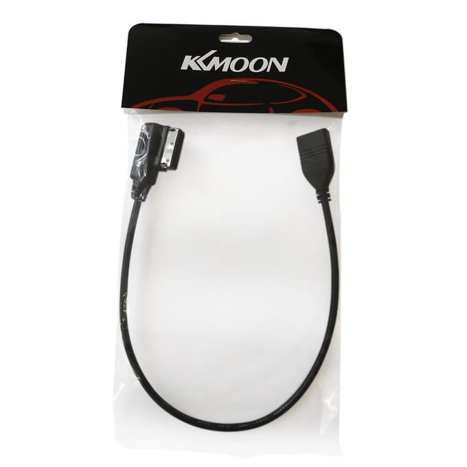 KKmoon Auto USB MP3 AUX Interface Kabel Adapter voor Mercedes-Benz black