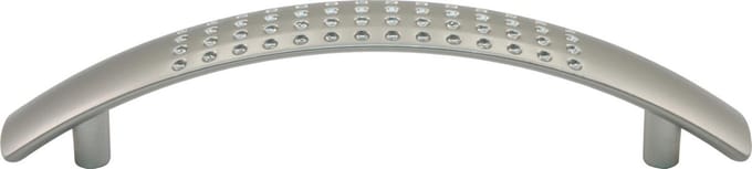 Starx Greep perfo - gebogen - 96mm - RVS-kleur
