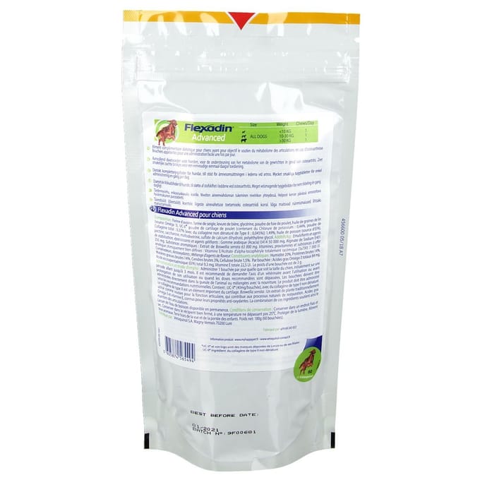 2x60 stuks Flexadin Advanced Boswelia Voedingssupplement voor honden