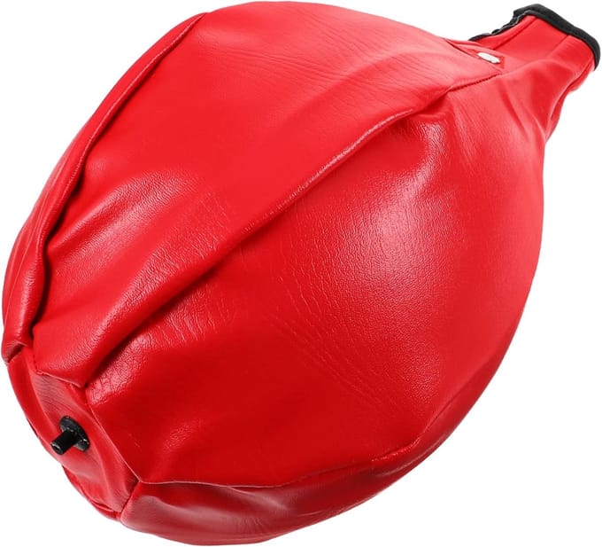 Hangende Boksbal - Reflex Bal - Training Vaardigheden - Duurzaam PU Materiaal - 25 x 18 cm - Rood