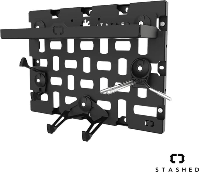 LodeStar - Wandopbergsysteem fietsuitrusting - Startset - Muurbord