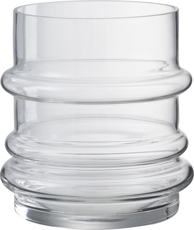 J-Line vaas Band - glas - transparant - small - Ø 15 cm