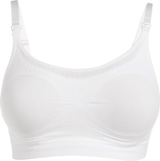 Noppies - maat M/L - Comfortabele naadloze voedingsbh - White