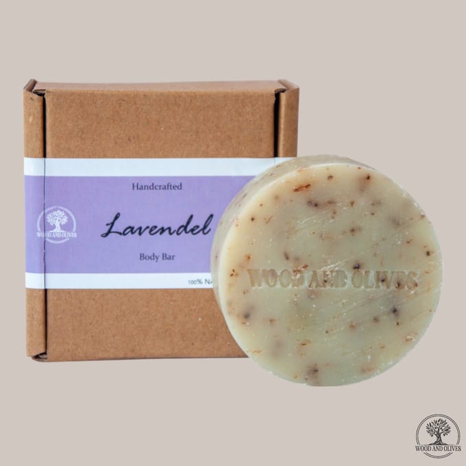 Wood and Olives - Lavendel Body Zeepbar - 100 g
