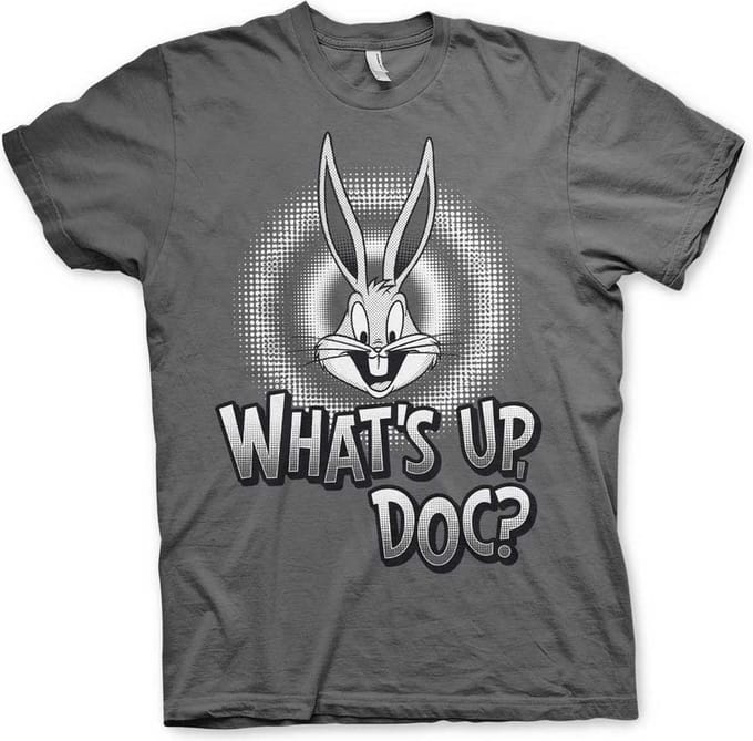 Looney Tunes Heren Tshirt -M- What's Up, Doc Grijs
