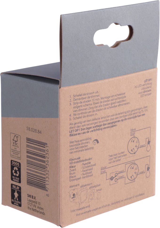 Berker Inbouw Dimmer LED/Gloei/Halogeen