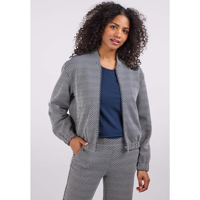 DIDI Dames Jacket Luna Blue Diamond jacquard maat 46