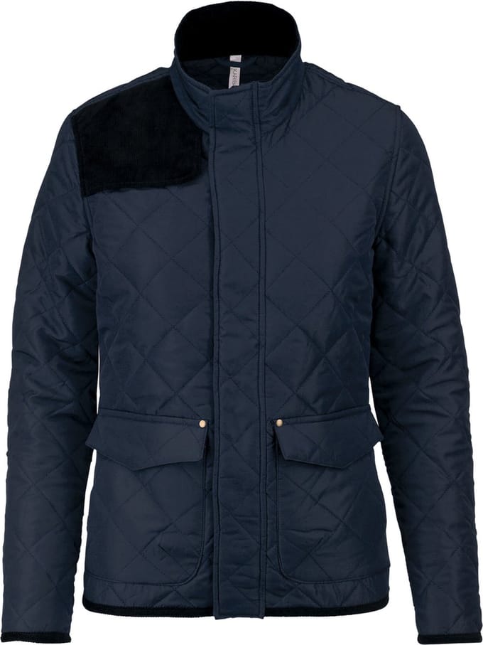 Kariban Gewatteerde damesjas K6127 - Navy / Black - S