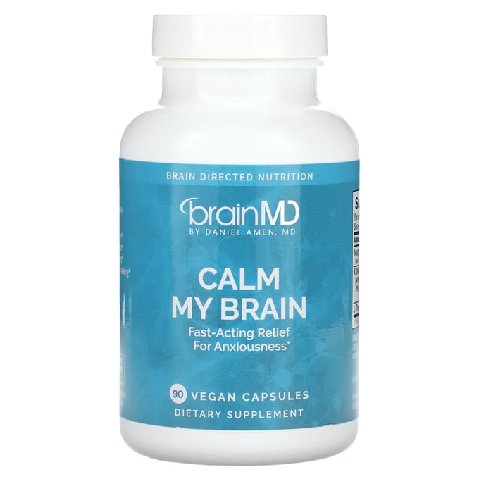 BrainMD, Kalmeer mijn brein, 90 vegetarische capsules