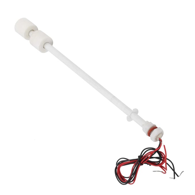 PP Vlotterschakelaar Plastic Vloeistofniveau Detectie Alarm Verbindingsstang Controller 250mm white
