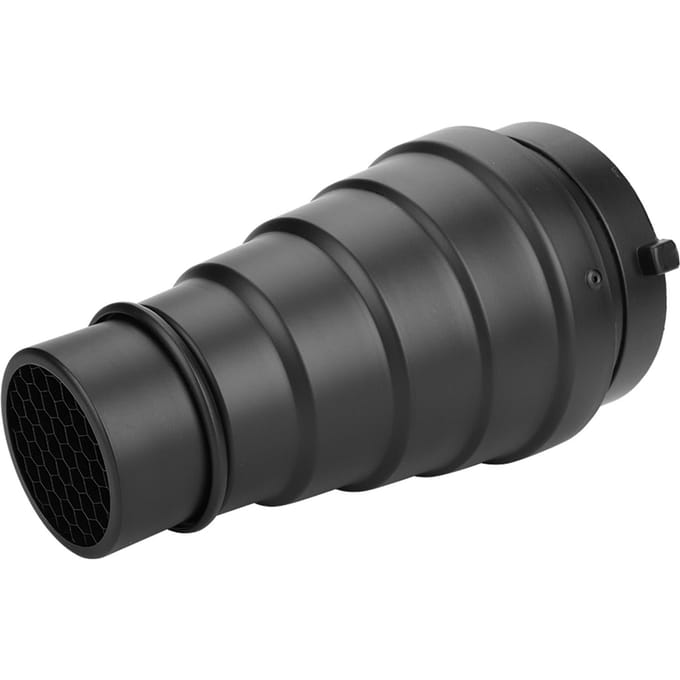 Snoot Nid d'abeille Tube de Faisceau Lumineux Monture Bowens Filtre pour Flash Stroboscopique de Studio gray
