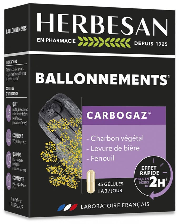 Herbesan Carbogaz 45 Capsules