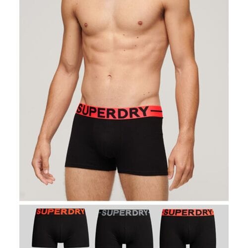 Boxershorts van biologisch katoen Superdry (x3)