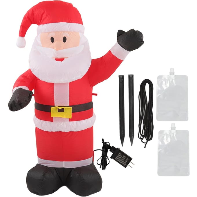 Kerst Opblaasbare Kerstman Waterdicht Scheurbestendig Opblaasbare Kerstman Decoratie met LED-verlichting